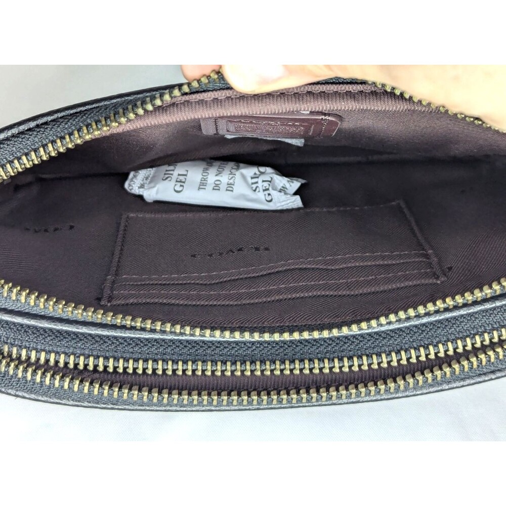 COACH Prairie Rivets Crossbody - Black Suede with Leather Patches 24309 NWT - Picture 6 of 9